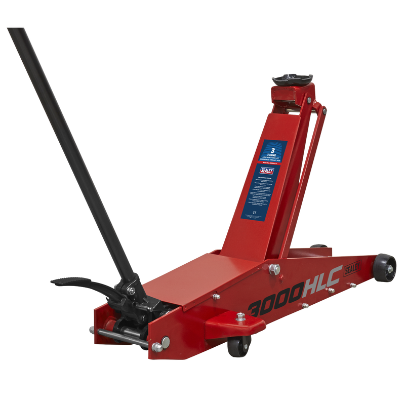 Sealey Premier Trolley Jack 3000HLC 3 Tonne Long Reach