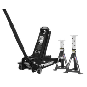 Sealey Premier Axle Stands & Trolley Jack Combo 3 Tonne Capacity