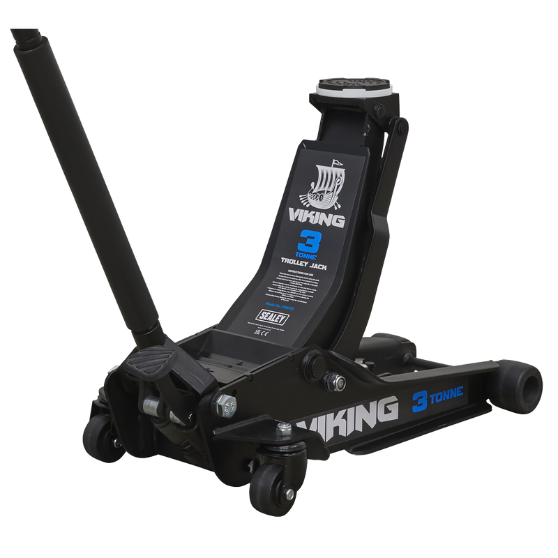 Sealey Viking Trolley Jack 3100TB 3 Tonne Low Profile Rocket Lift
