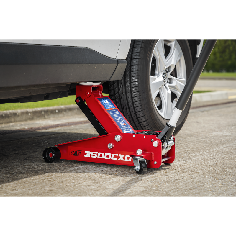 Sealey Trolley Jack 3.5 Tonne Model 3500CXD