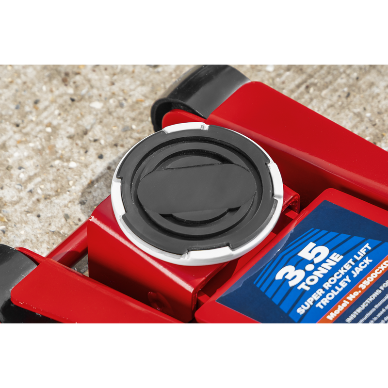 Sealey Trolley Jack 3.5 Tonne Model 3500CXD