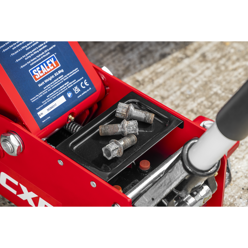 Sealey Trolley Jack 3.5 Tonne Model 3500CXD