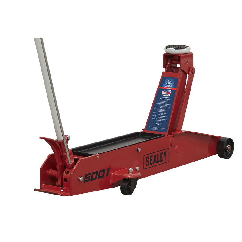 Sealey Premier Trolley Jack 5001 5 Tonne Long Reach