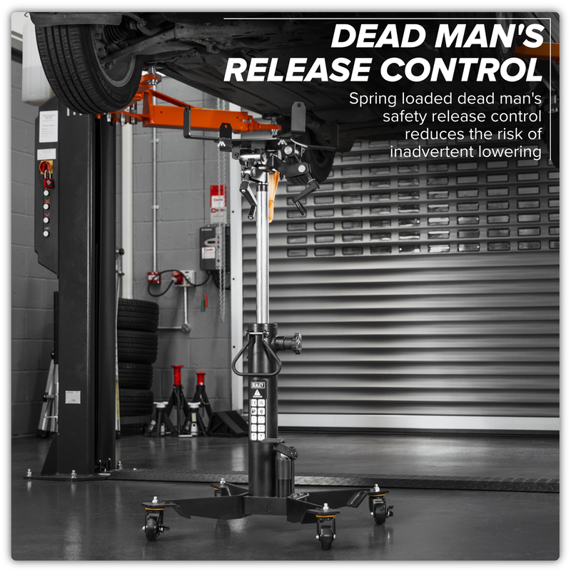 Sealey Viking Telescopic Vertical Transmission Jack 600kg Capacity