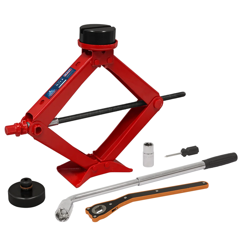 Sealey Heavy-Duty Scissor Jack Kit 2 Tonne for Electric Vehicles