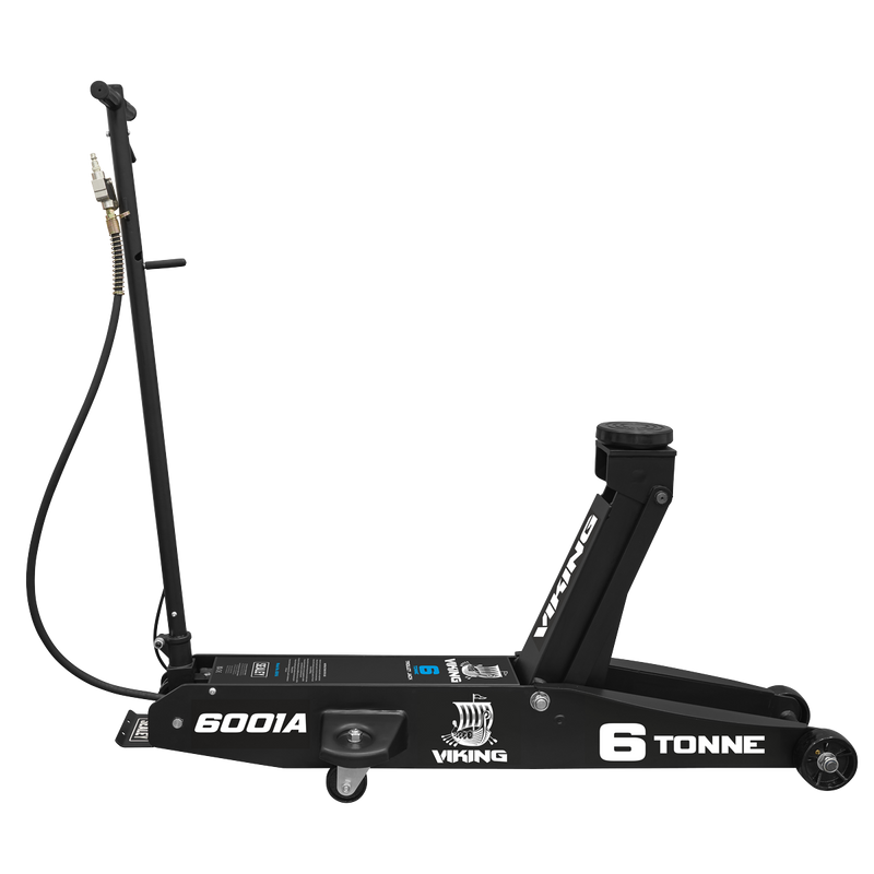 Sealey Trolley Jack 6001A 6 Tonne Long Reach Air/Manual Operation