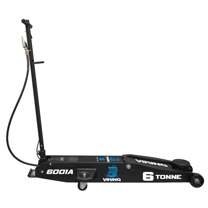 Sealey Trolley Jack 6001A 6 Tonne Long Reach Air/Manual Operation