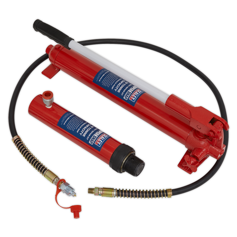 Sealey SuperSnap® Push Ram 10 Tonne with Pump & Hose Assembly
