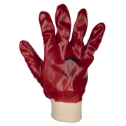 Worksafe Large PVC Knit Wrist Gloves 12 Pairs - Safety Hand Protection