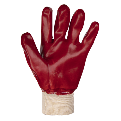 Worksafe Large PVC Knit Wrist Gloves 12 Pairs - Safety Hand Protection