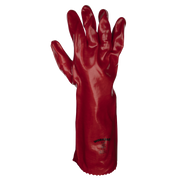 Worksafe Gauntlets 450mm Red PVC - 12 Pairs for Hand Protection