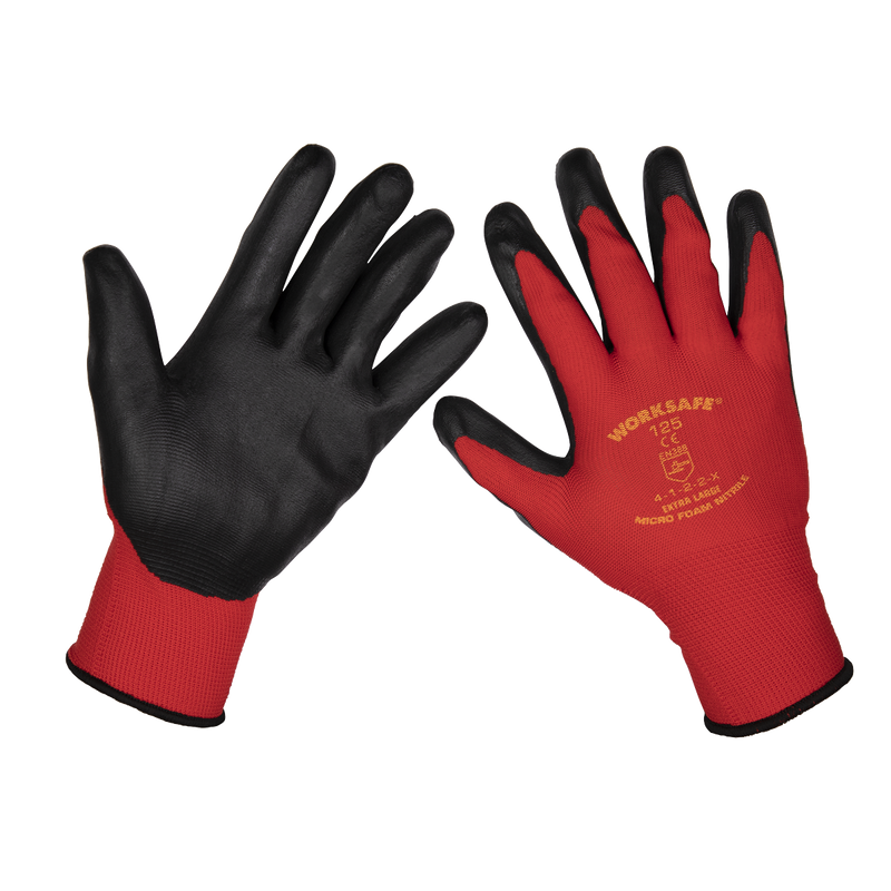 Worksafe Nitrile Foam Gloves X-Large Pack of 12 Pairs