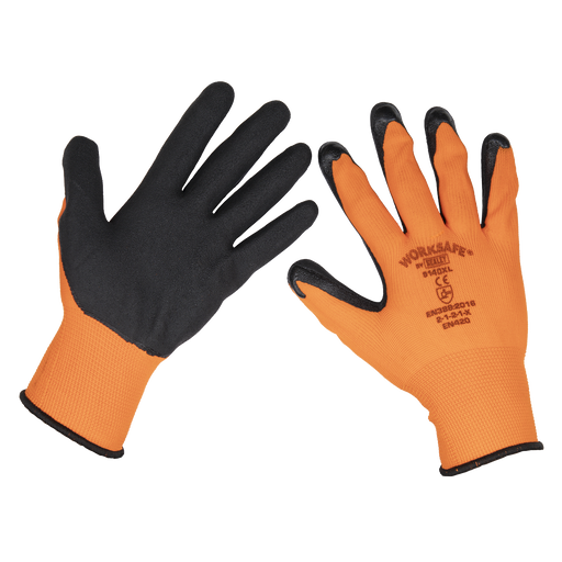 Worksafe Foam Latex Gloves X-Large Pack of 12 Pairs
