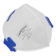 Worksafe FFP2 Fold Flat Respirator Masks - 10 Pack