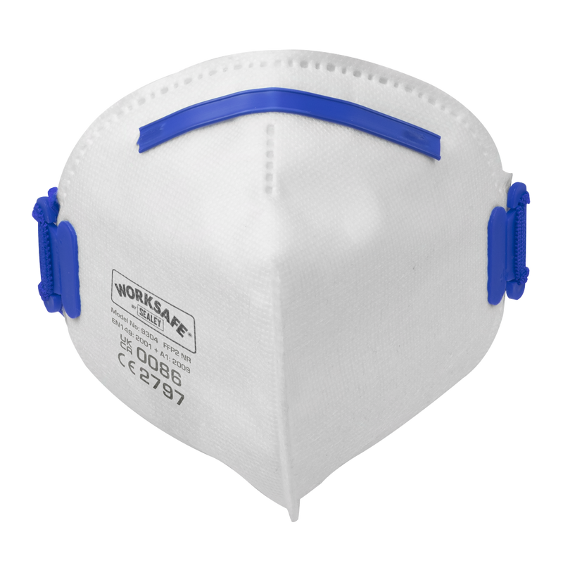 Worksafe FFP2 Fold Flat Respirator Masks - 10 Pack