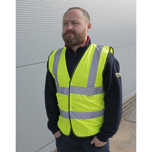 Worksafe Hi-Vis Waistcoat Medium Reflective Safety Vest