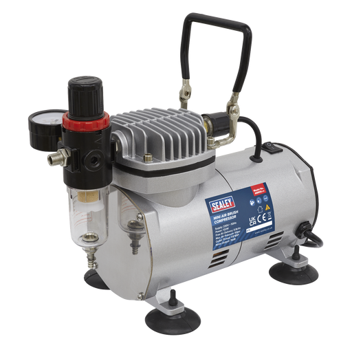 Sealey Mini Air Brush Compressor 122W 50psi