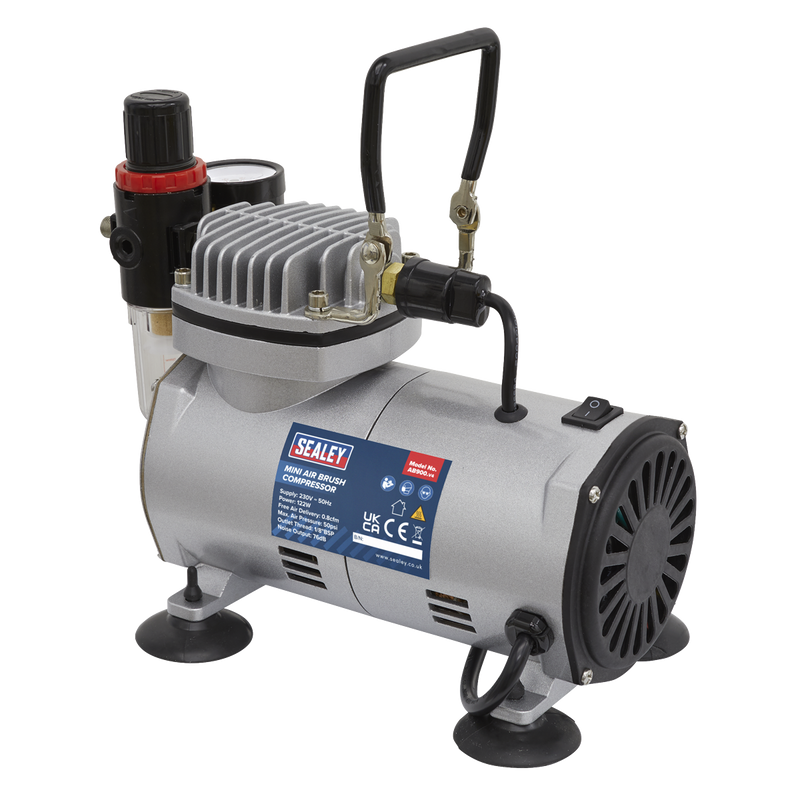 Sealey Mini Air Brush Compressor 122W 50psi