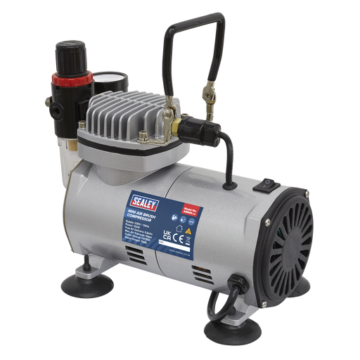 Sealey Mini Air Brush Compressor 122W 50psi