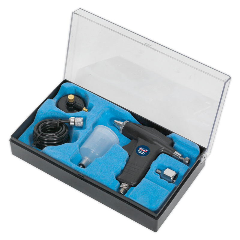 Sealey Air Brush Kit AB931 Mini Airbrush 15-45psi