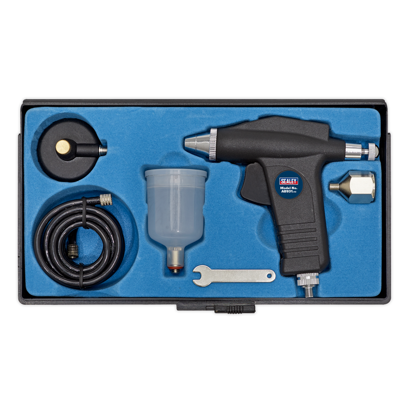 Sealey Air Brush Kit AB931 Mini Airbrush 15-45psi