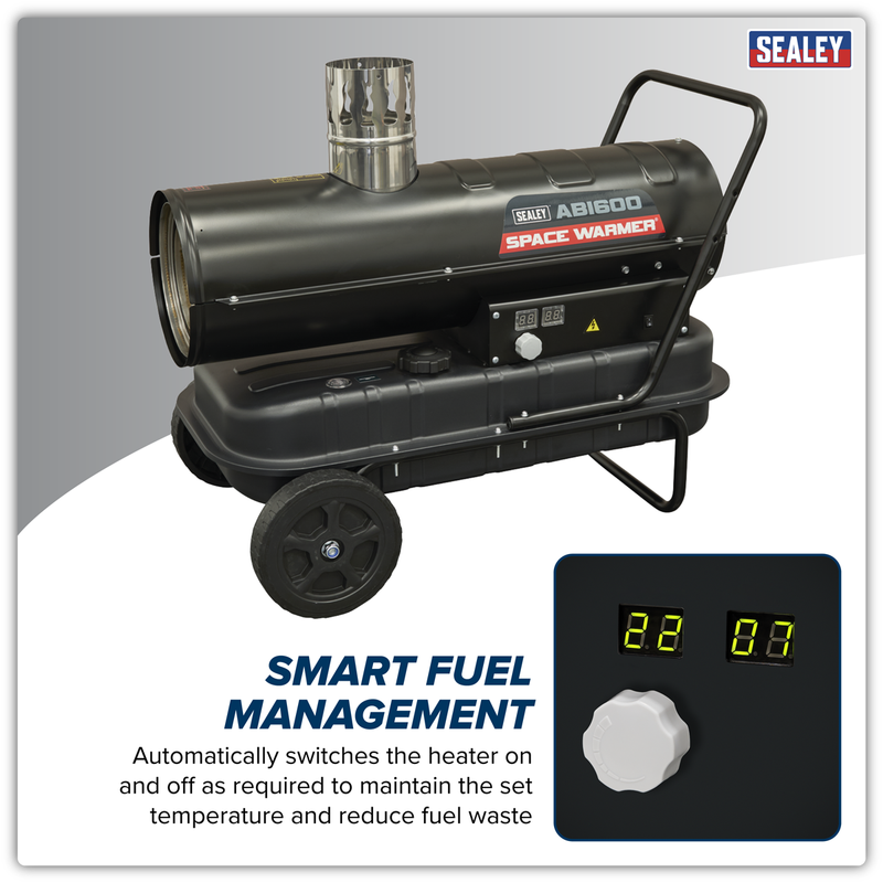 Sealey Space Warmer® Heater ABI600 20kW Kerosene/Diesel