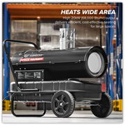 Sealey Space Warmer® Heater ABI600 20kW Kerosene/Diesel