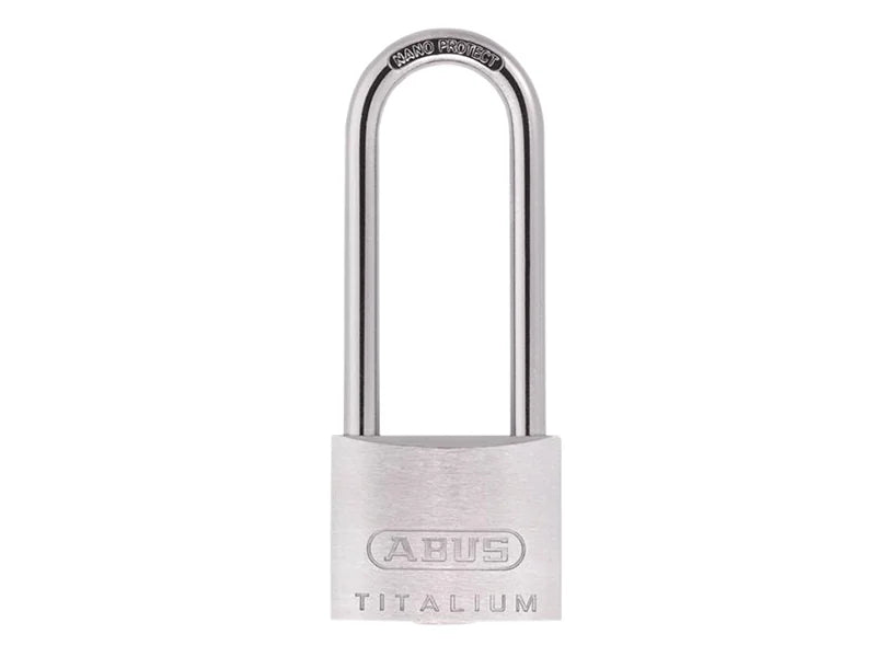 ABUS Mechanical 64TI/40mm TITALIUM™ Padlock 63mm Long Shackle Keyed Alike KA6412