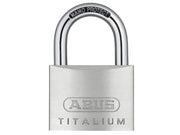ABUS Mechanical 64TI/60mm TITALIUM™ Padlock Keyed Alike KA6607 - 10056357-01
