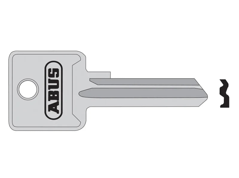 ABUS Mechanical 85/50 50mm +60 Left Hand Key Blank - 10002697-01