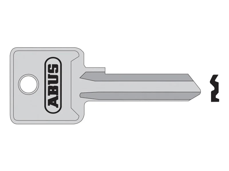 ABUS Mechanical 85/50 50mm +60 Right Hand Key Blank - 10002703-01