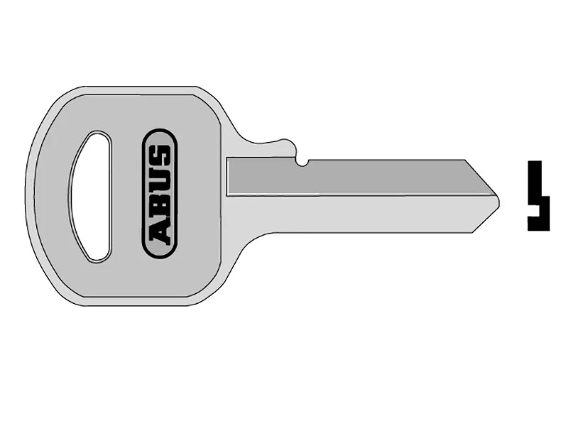ABUS Mechanical 55/60 60mm Key Blank (K/A Only) - 10002885-01