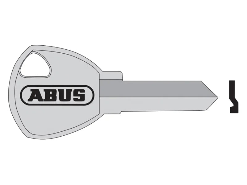 ABUS Mechanical 65/50 50mm +60 Old Key Blank - 10002896-01