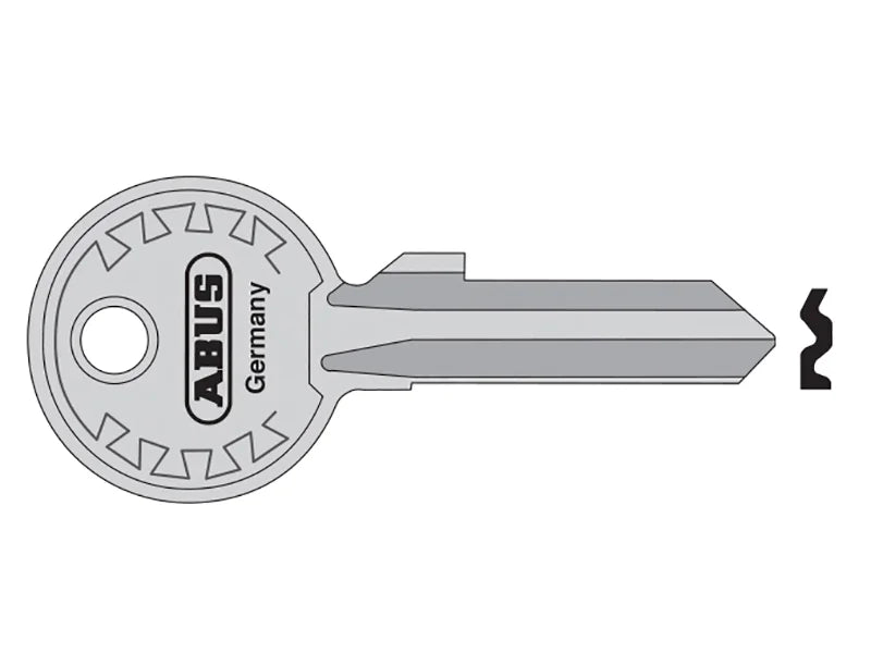 ABUS Mechanical 24-26-28 Right Hand 4/5 Key Blank - 10012874-01