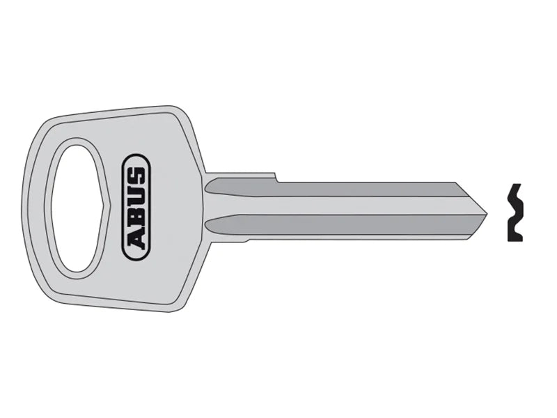 ABUS Mechanical 34 Right Hand 6 Pin Key Blank - 10020066-01