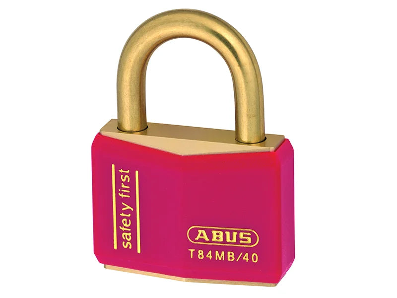 ABUS Mechanical T84MB/40mm Red Rustproof Padlock - 10022715-01