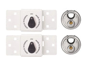 ABUS Mechanical 141/200 Diskus® Integral Van Lock White & 26/70mm Diskus®