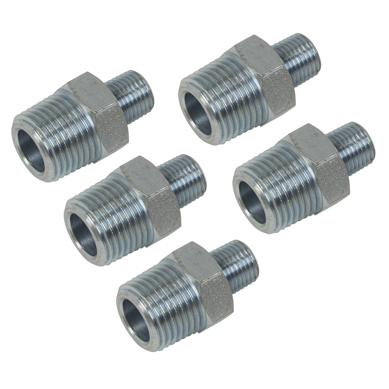 Sealey PCL AC101 Reducing Union 1/2" to 1/4" BSPT - 5 Units