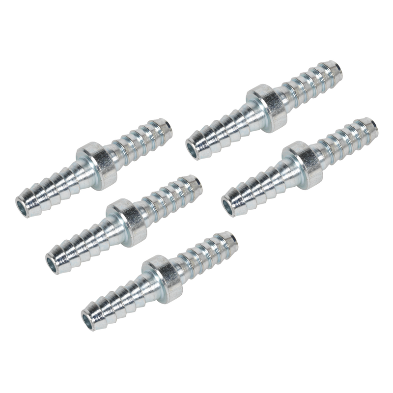 Sealey PCL Double End Hose Connector 1/4" Bore Pack of 5