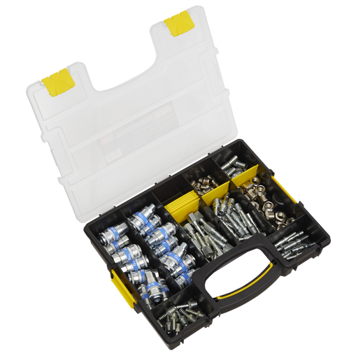 Sealey PCL 110 Piece Coupling Kit with Storage Case