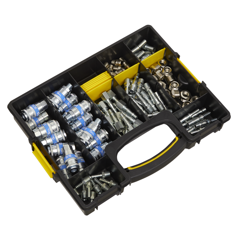 Sealey PCL 110 Piece Coupling Kit with Storage Case