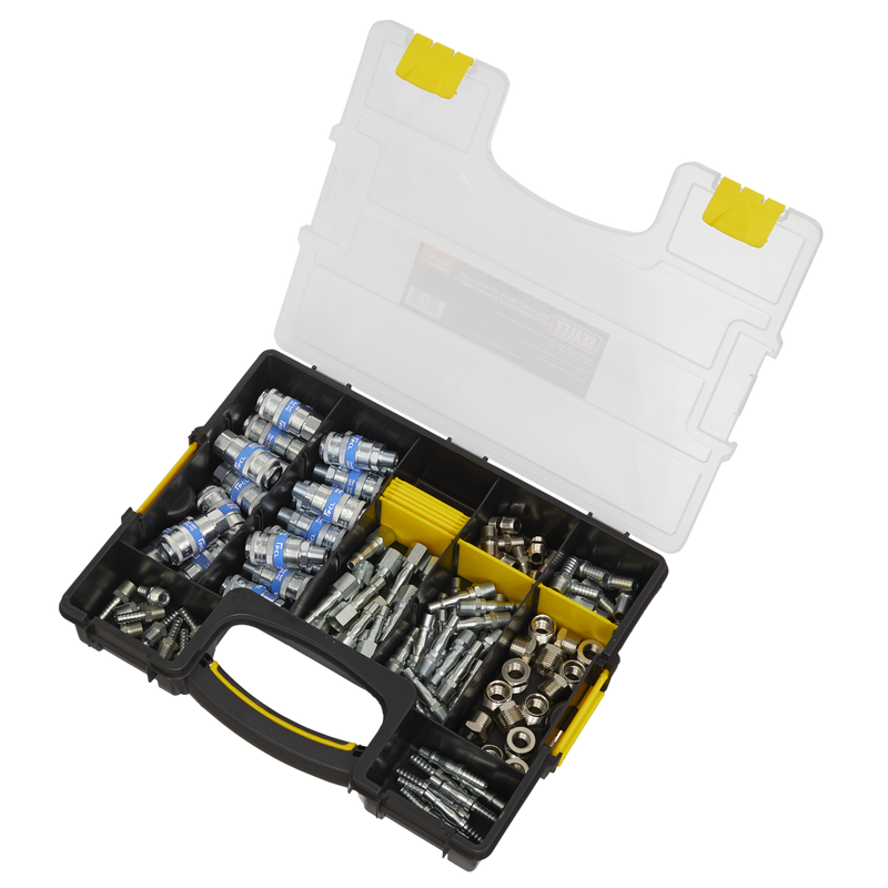 Sealey PCL 110 Piece Coupling Kit with Storage Case