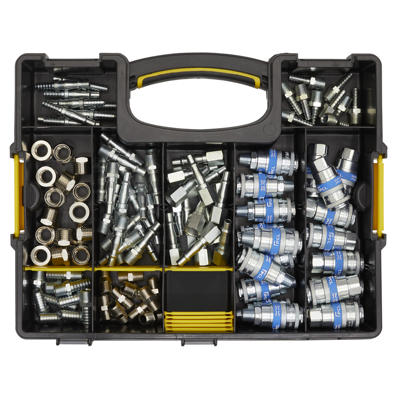 Sealey PCL 110 Piece Coupling Kit with Storage Case