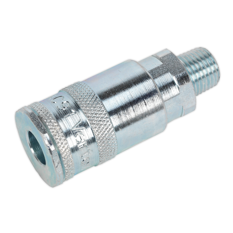 Sealey PCL Coupling Body Male 1/4" BSPT - Pack of 50