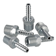 Sealey PCL Screwed Tailpiece Male 1/4"BSPT - 3/16" Hose - Pack of 5