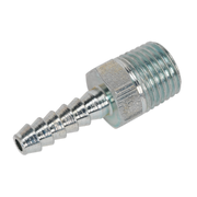 Sealey PCL Screwed Tailpiece Male 1/4"BSPT - 3/16" Hose - Pack of 5