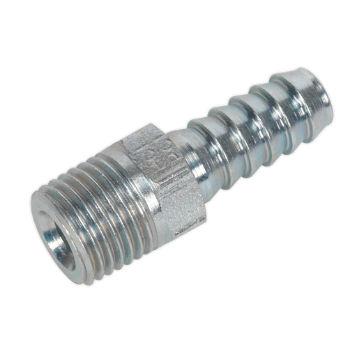 Sealey PCL Screwed Tailpiece Male 1/4" BSPT - 5/16" Hose - Pack of 5