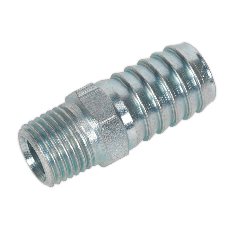 Sealey PCL Screwed Tailpiece Male 1/4" BSPT - 1/2" Hose - Pack of 5