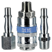 Sealey PCL Air Tool Coupling Kit 1/4" BSPT 3 Piece