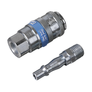 Sealey PCL Air Tool Coupling Kit 1/4" BSPT 2 Piece